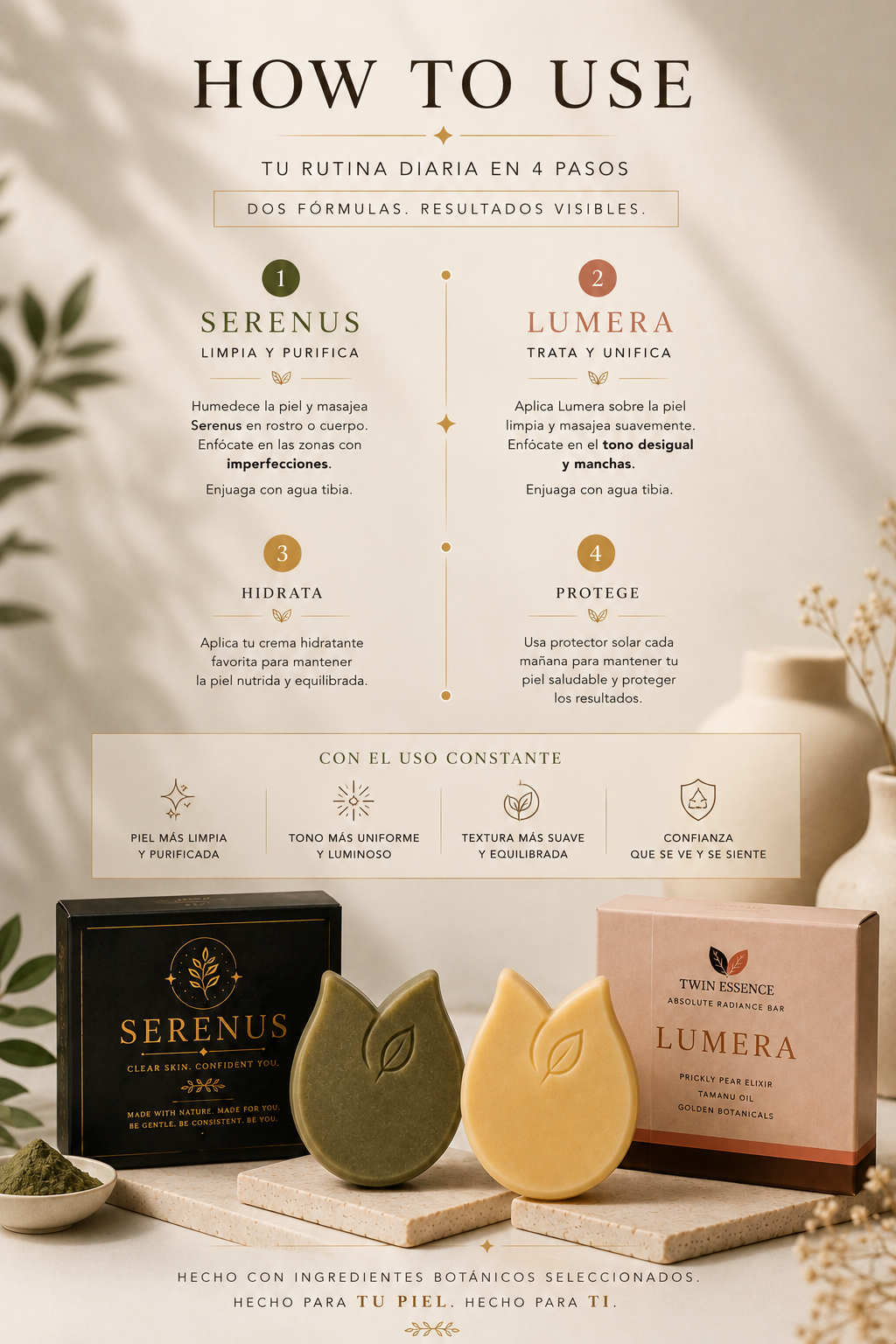 Dúo Piel Clara & Uniforme (Serenus y Lumera)