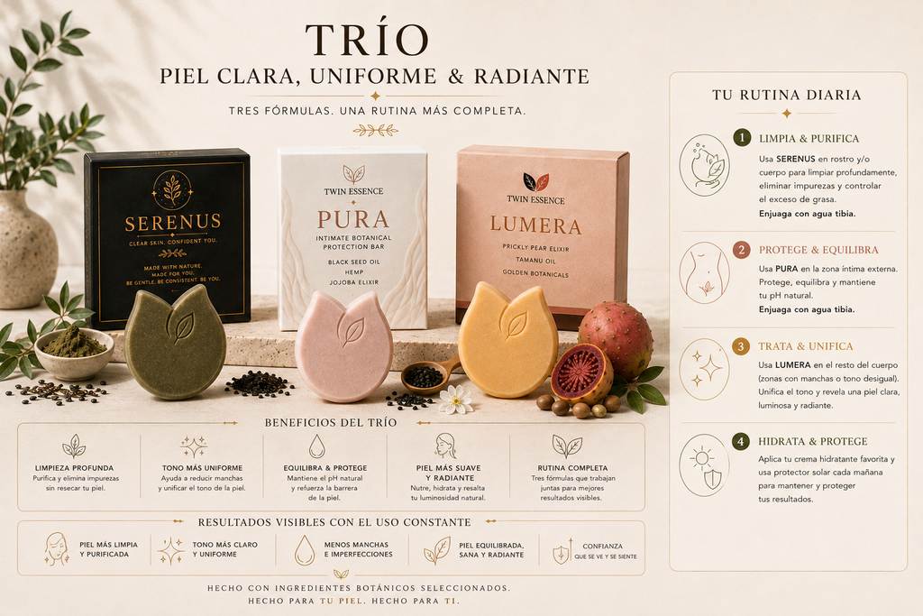 Trío Cuidado Esencial (Lumera, Serenus & Pura)