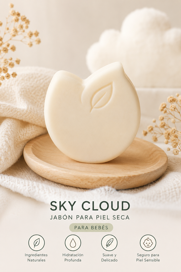Sky Cloud – Jabon para bebes de piel seca